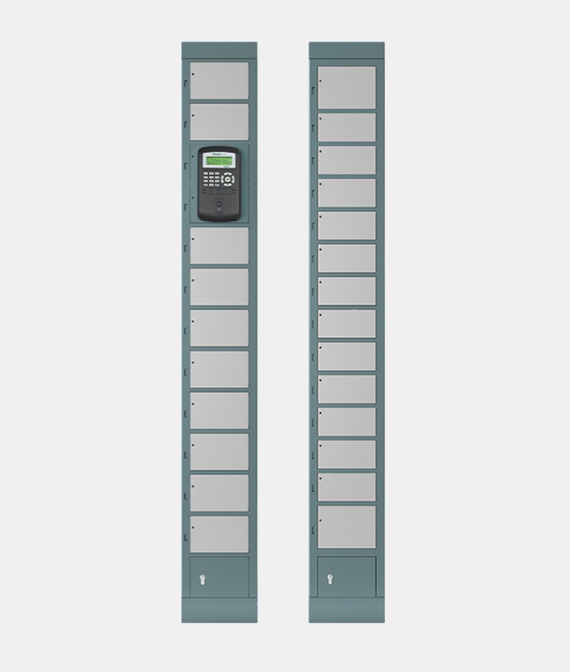 Fachanlage locker S Fachanlage S einmal mit und ohne Terminal