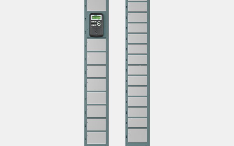 Fachanlage locker S Fachanlage S einmal mit und ohne Terminal