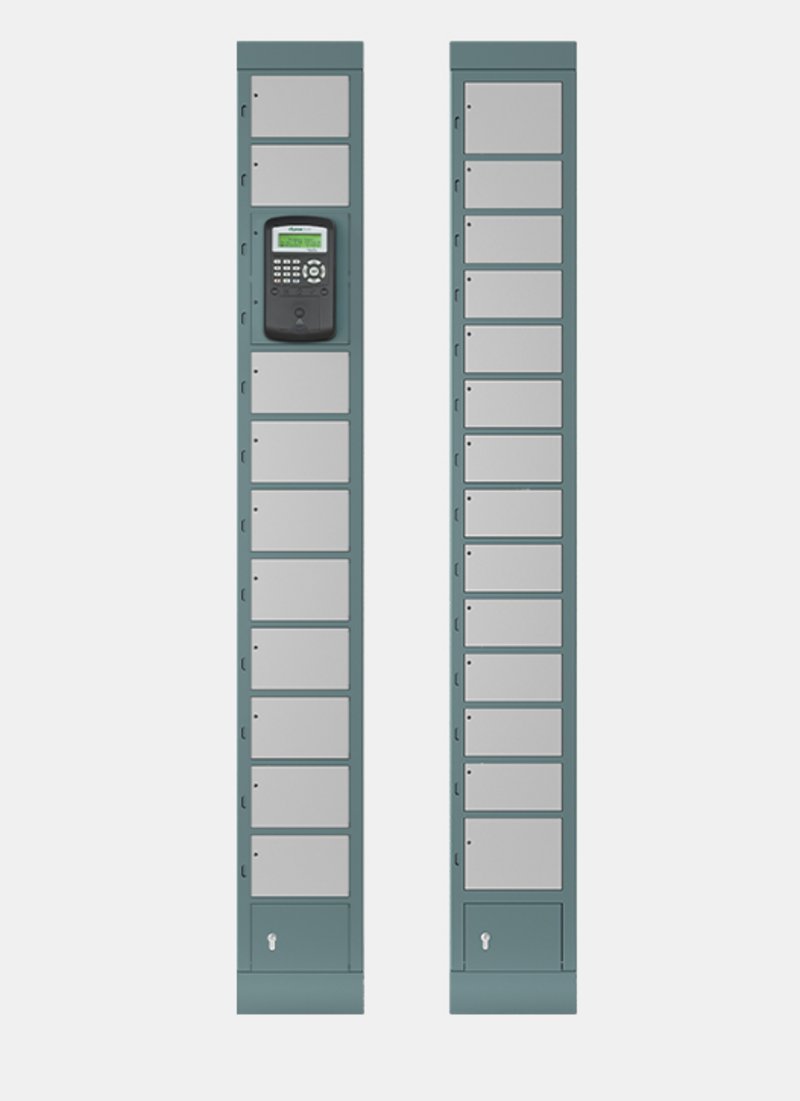 Fachanlage locker S Fachanlage S einmal mit und ohne Terminal