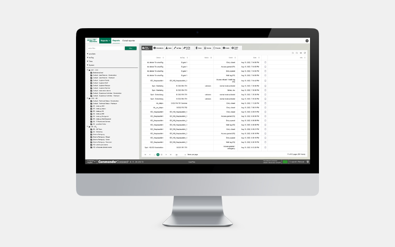 Berichtswesen Commander Connect Berichtswesen Commander Connect